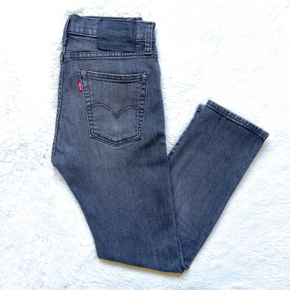 Levis Premium 510 Skinny Flex Grey Washed Stretch Jeans - Picture 2 of 12